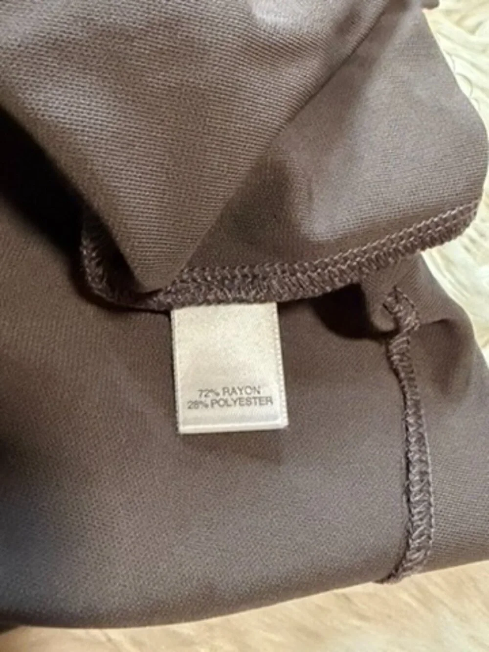 St. John Faux Wrap Brown Jersey Dress - Size 8